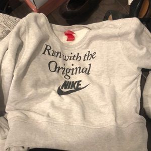 Nike cropped sweatshirt